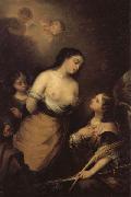 Jose Gutierrez De La Vega St.Catherine of Alexandria oil painting